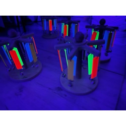 Fluorescencyjne lustrzane dzwonki