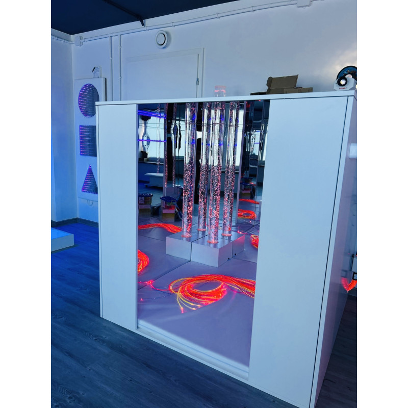 Domek / kabina lustrzana+instalacja elektryczna (słup wodny, materac, UV )