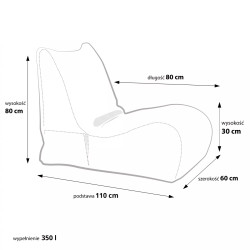 Leżanka 2  do sali wyciszenia