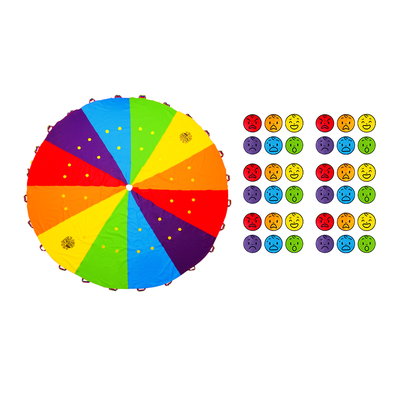 Chusta Edukacyjna 3m Zestaw małe koła + 36 EMOCJI