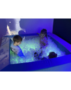 Suchy basen podświetlany LED – producent basenów z kulkami | INBAR